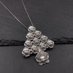 Oxidised Chain Necklace With Jhumka Earrings