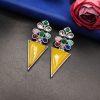 Designer-Monalisa-Silver-Replica-Dangler-Earrings