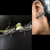 Boho-style oxidized silver look-alike dragonfly stud earrings for women, featuring an intricate design with a vintage finish, perfect for casual and festive wear.