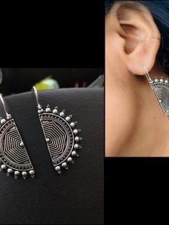 Designer-Casual-Wear-Half-D-Shape-Earrings