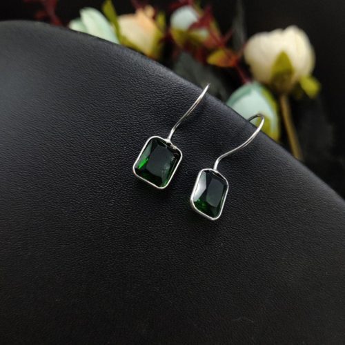 Premium Glass Stone Hook Earrings - Image 6