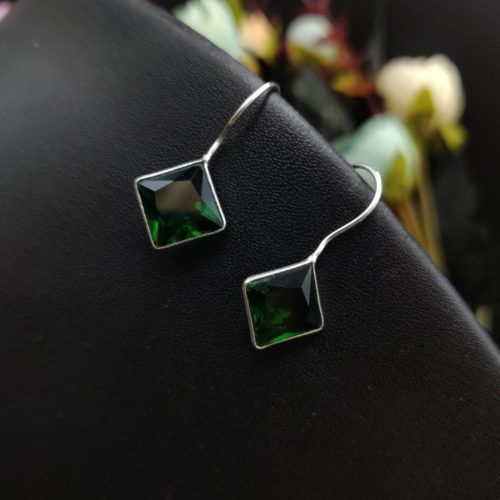 Premium Glass Stone Hook Earrings - Image 5