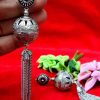 Long Chains Oxidised Round Beads Earrings