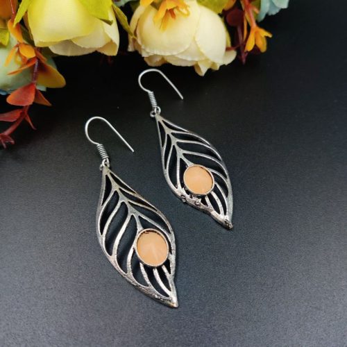 Light Weight Leaf Style Dangler Earrings - Image 7