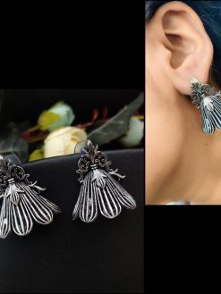 Antique Victorian Design Stud Earrings