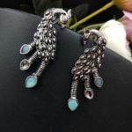 Designer Peacock Stud Earrings Casual Wear