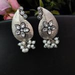 Bulk 40 Jaipuri Design Stud Earrings - Light Weight Stud Earrings - "White"