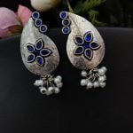 Bulk 36 Jaipuri Design Stud Earrings - Light Weight Stud Earrings - "Blue"