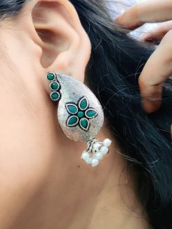 Jaipuri Design Stud Earrings - Light Weight Stud Earrings