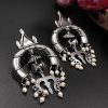 Trendy Design of Load Shiva Trishul Oxidised Earrings