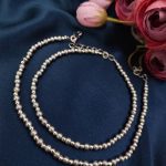 Bulk 46 Silver Plated Round Beads Anklets - Adjustable Size Anklet - "Silver"