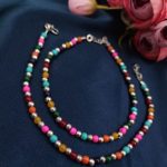 Bulk 44 Silver Plated Round Beads Anklets - Adjustable Size Anklet - "Multi"