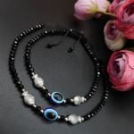 Bulk 20 Oxdised Evil Eye Beads Anklets - Adjustable Size Anklet - "Fish"