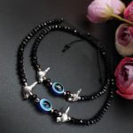 Bulk 18 Oxdised Evil Eye Beads Anklets - Adjustable Size Anklet - "Birds"