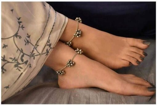 Oxidised Ghunghru Anklet - Ghunghroo Payal