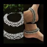 German Silver Oxidised Ghunghroo Anklet For Girls
