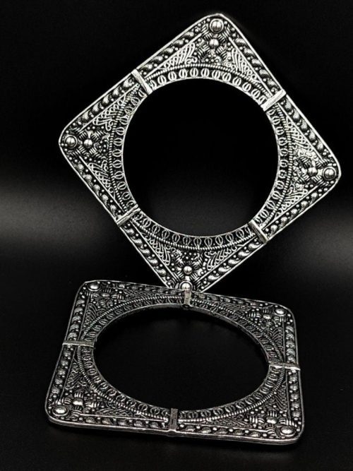 Square-Shape-Bangle-in-Oxidised-German-Silver