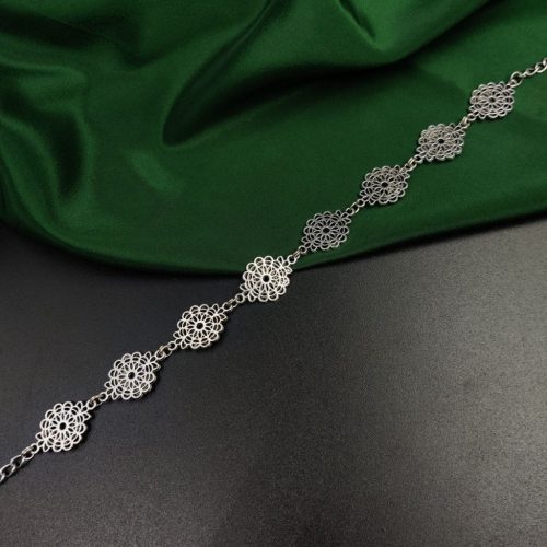German Silver Plated Oxidized Shish Patti For Girls