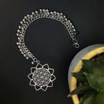 Antique Oxidised Star Shape Maangtika For Girls