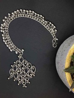 German Silver Oxidised MaangtikaFor Navratri