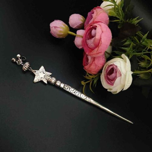 Designer Oxidised Star Bunpin JudaPin For Girls
