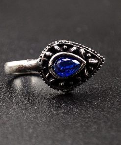 Oxidized Stone Nose Pin | Affordable Ethnic Jewelry for a Timeless Look