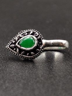 Oxidized Stone Nose Pin | Affordable Ethnic Jewelry for a Timeless Look