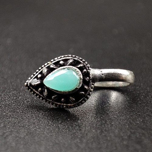 Oxidized Stone Nose Pin | Affordable Ethnic Jewelry for a Timeless Look