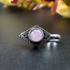 Elegant oxidised stone nosepin with press design for girls