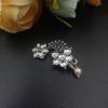 Elegant Oxidized Silver Plated Marathi Nath Press Nosepin - Embrace Tradition with Style