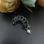 Bulk 96 Attractive Oxidised Marathi Nosepin - Maharashtrian Nath - "Black"