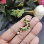 Bulk 120 Marathi Style Golden Polish Nosepin For Girls - "Green"