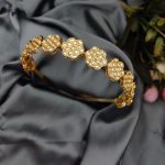 Gold Plated Kundan Work Hair Bands For Girls