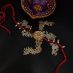 Gold Plated Kundan Bhaiya Rakhi Round Charms