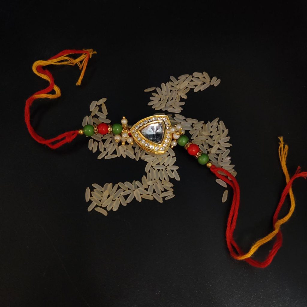 Elegant Thread of Love: Handcrafted Rakhi for Raksha Bandhan