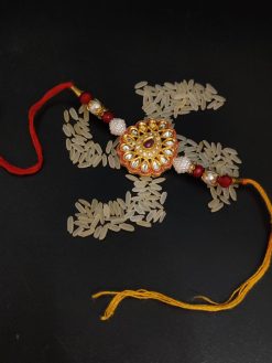 Traditional Charm: Handmade Rakhi for Brother's Blessings