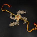 Blessed Knot: Divine Rakhi for Brother's Prosperity