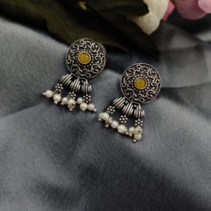 Silver Look Like Replice Stud Earrings - Best Choice For Daily-wear