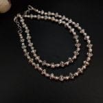 Bulk 38 German Silver Flower Beads Anklets - Adjustable Size Anklet - "Silver"