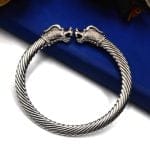 Amazing Oxidised Dragon Design Bangle - German Silver Kada