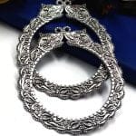 Oxidised German Silver Elephant Bangle For Girls