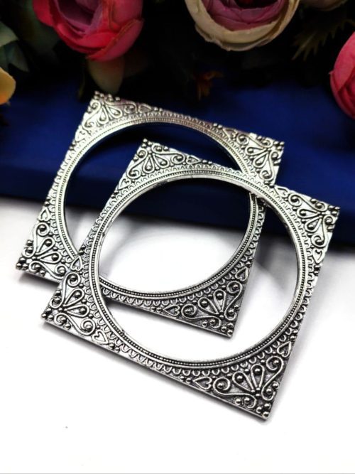 Oxidised-Square-Shape-Bangle-Premium-Quality