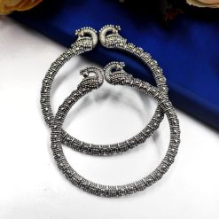 Peacock-Bangles-Oxidised-German-Silver-Bangle