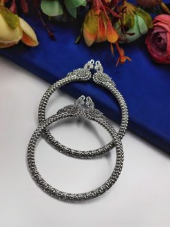 Designer-Peacock-Bangles-German-Silver-Kada