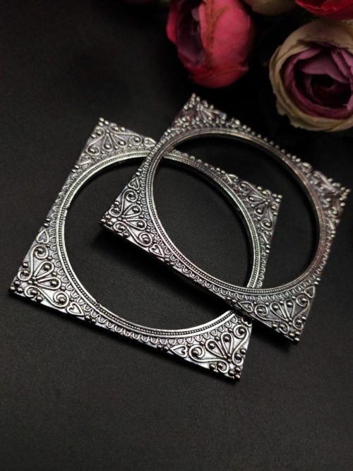 Oxidised-Square-Shape-Bangle-Premium-Quality