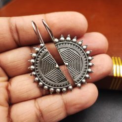 Designer-Casual-Wear-Half-D-Shape-Earrings