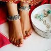Traditional Oxidised Heavy Payal - Broad Anklets
