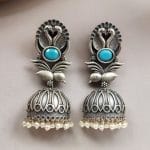 Fashion-forward Best Oxidised Replica Bird Jhumka Earrings