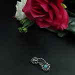 Lord Durga Oxidised Navratri Special Marathi Nath Press Nosepin