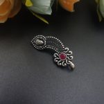 Bulk 16 Lord Durga Oxidised Navratri Special Marathi Nath Press Nosepin - "Red"